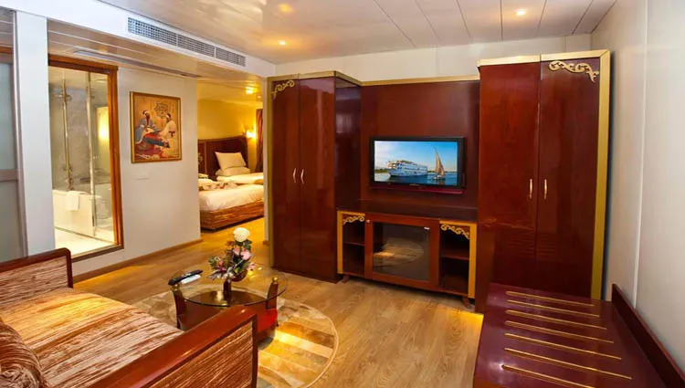 Cabin aboard the Al Hambra Nile Cruise Nile cruise